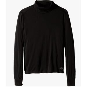 Hot Chillys Kid's Large Black Peachskins Turtleneck Long Sleeve T-Shirt O5-32